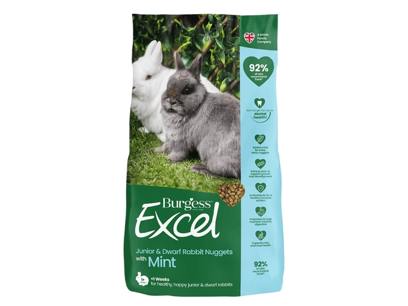 Alternativ bild 0 för Burgess dvärg/junior kanin med mynta 3 kg.