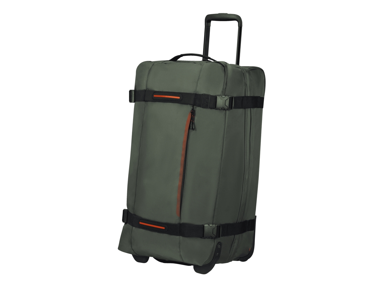 American Tourister Urban Track Rejse Duffel Blød Skal Kaki Dark Khaki Mellem 2 Hjul