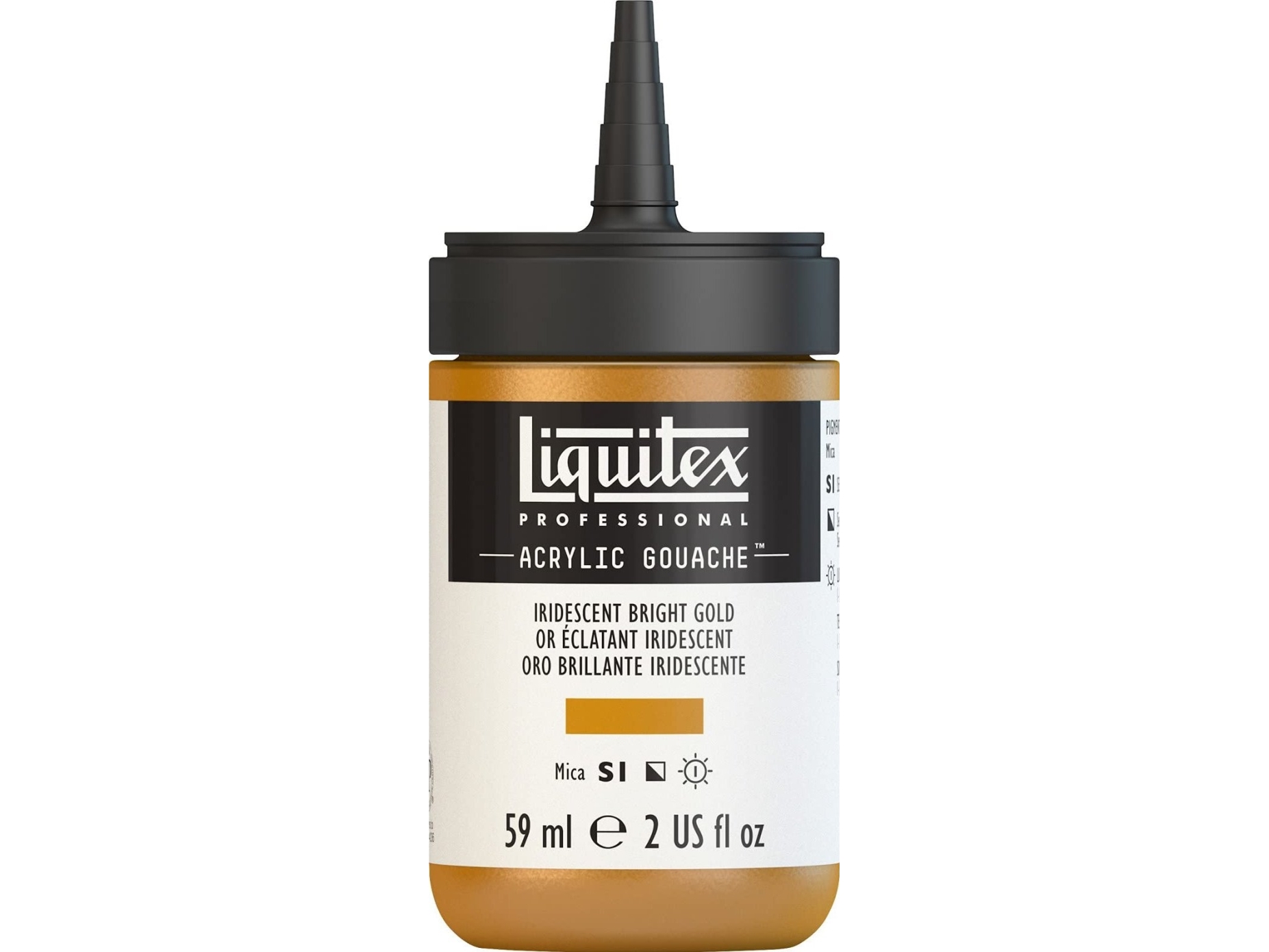 LQX Acrylic Gouache 59ml Irid bright gold 234 | Skola & Hobby - Konstmaterial - Akryl & Akvareller | GameStuff
