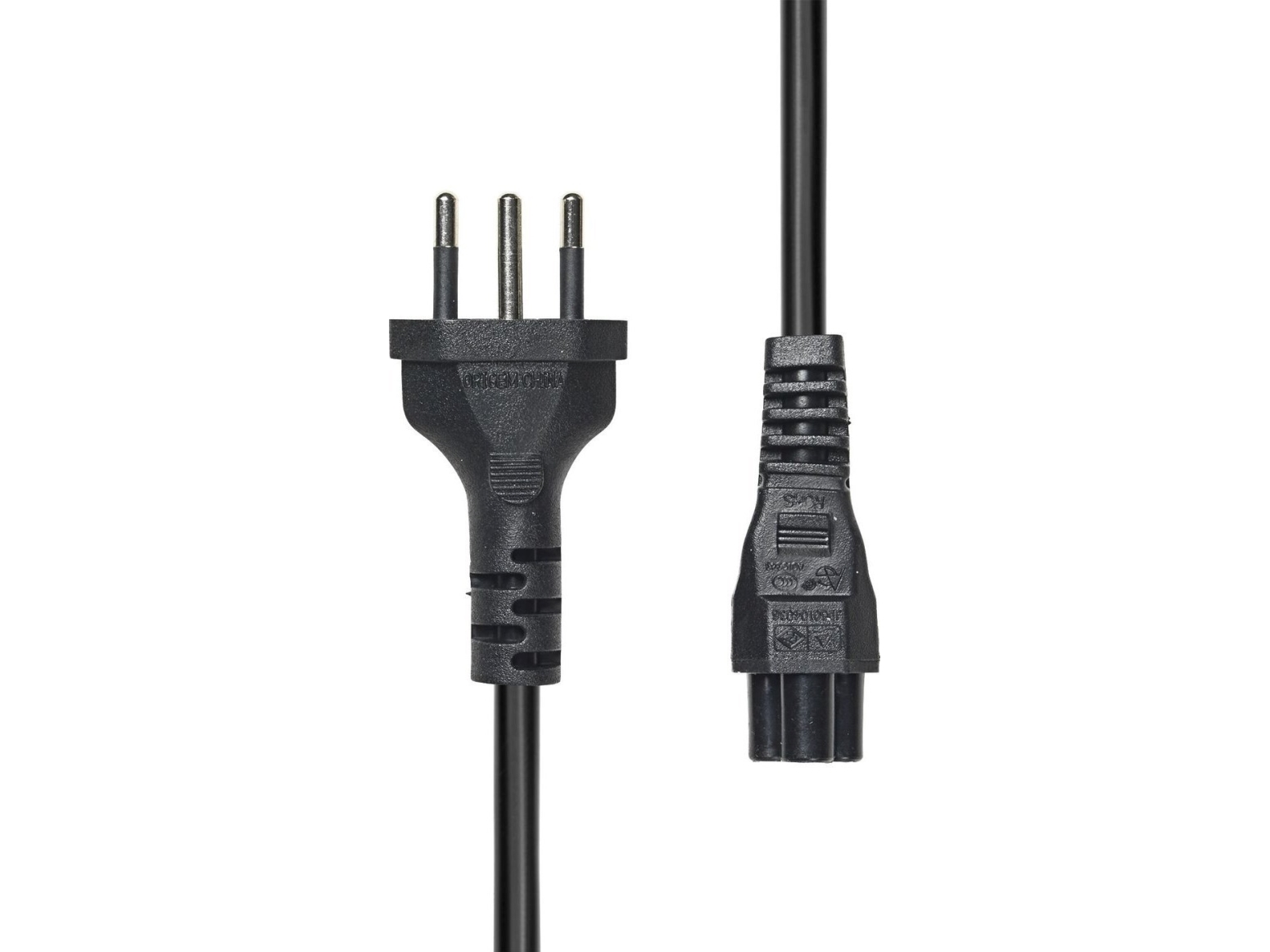 Netzkabel Brazil Auf C5 2 M - Schwarz