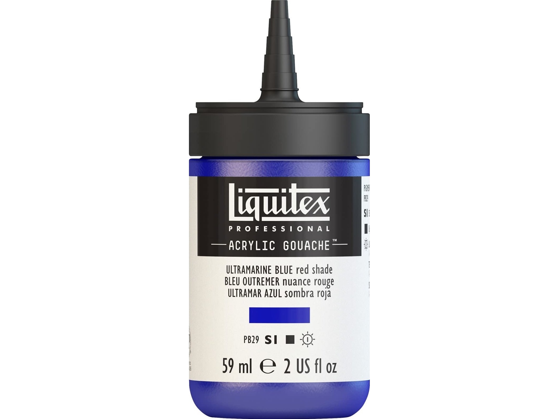 Lqx Acrylic Gouache 59Ml Ultram Blue Red Sh 382