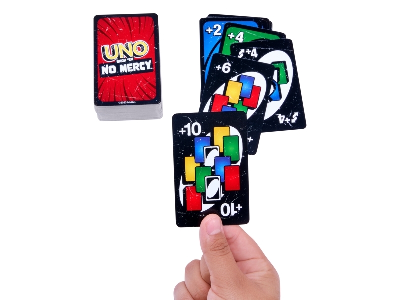 Games Uno Show ’Em No Mercy, Kartenspiel, Abwurf, 7 Jahr(E), Familienspiel