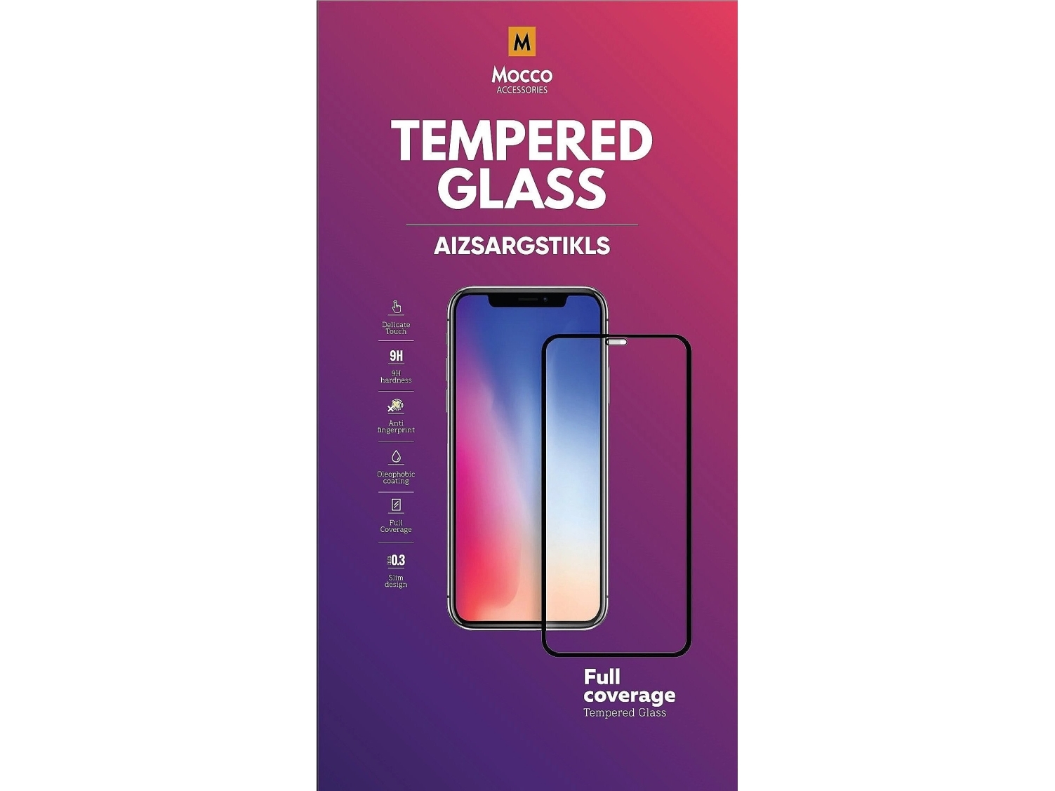 Mocco Mocco Pilnai Klijuojamas Grūdinto Stiklo Ekrano Apsauga Apple Iphone 14 Plus, Juoda
