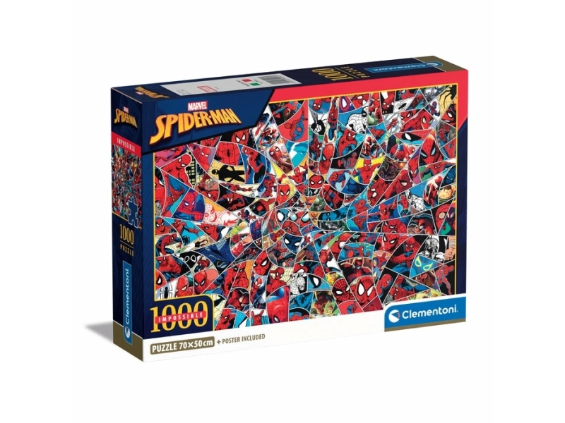 Clementoni Puslespil Impossible, Spider-Man, 1000 Brikker