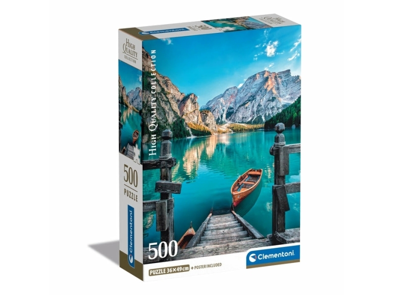 Clementoni Hochwertige Kollektion Pragser Wildsee, 500 Stk, Landskab, 18 År