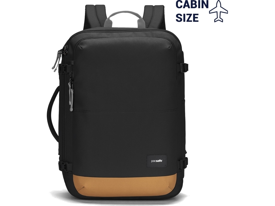 Pacsafe GO Carry-on Backpack 34l (Sort (JET BLACK))