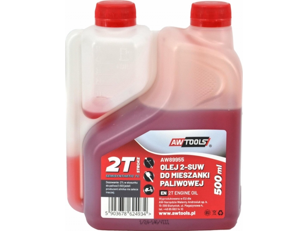 Awtools Awtools 2-Suel Fuel Mixer Oil 0.5L Red