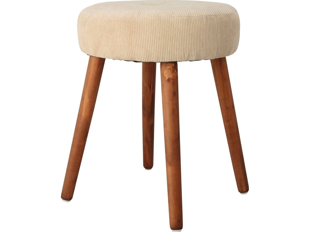 Home Styling Collection Pall med sits i mjuk manchester, Ø 35 x 45 cm | Baby & barn - Möbler - Stolar | GameStuff