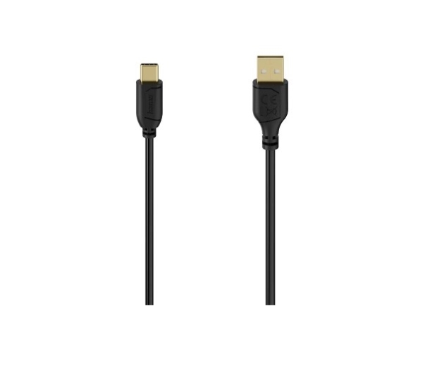 Hama 00074265, 0,75 M, Usb A, Usb C, Usb 2.0, 0,48 Gbit/Sek., Sort