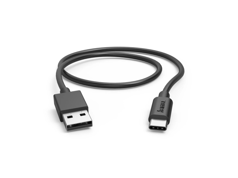 Hama 00201705, 0,5 M, Usb A, Usb C, Usb 2.0, 0,48 Gbit/S, Schwarz