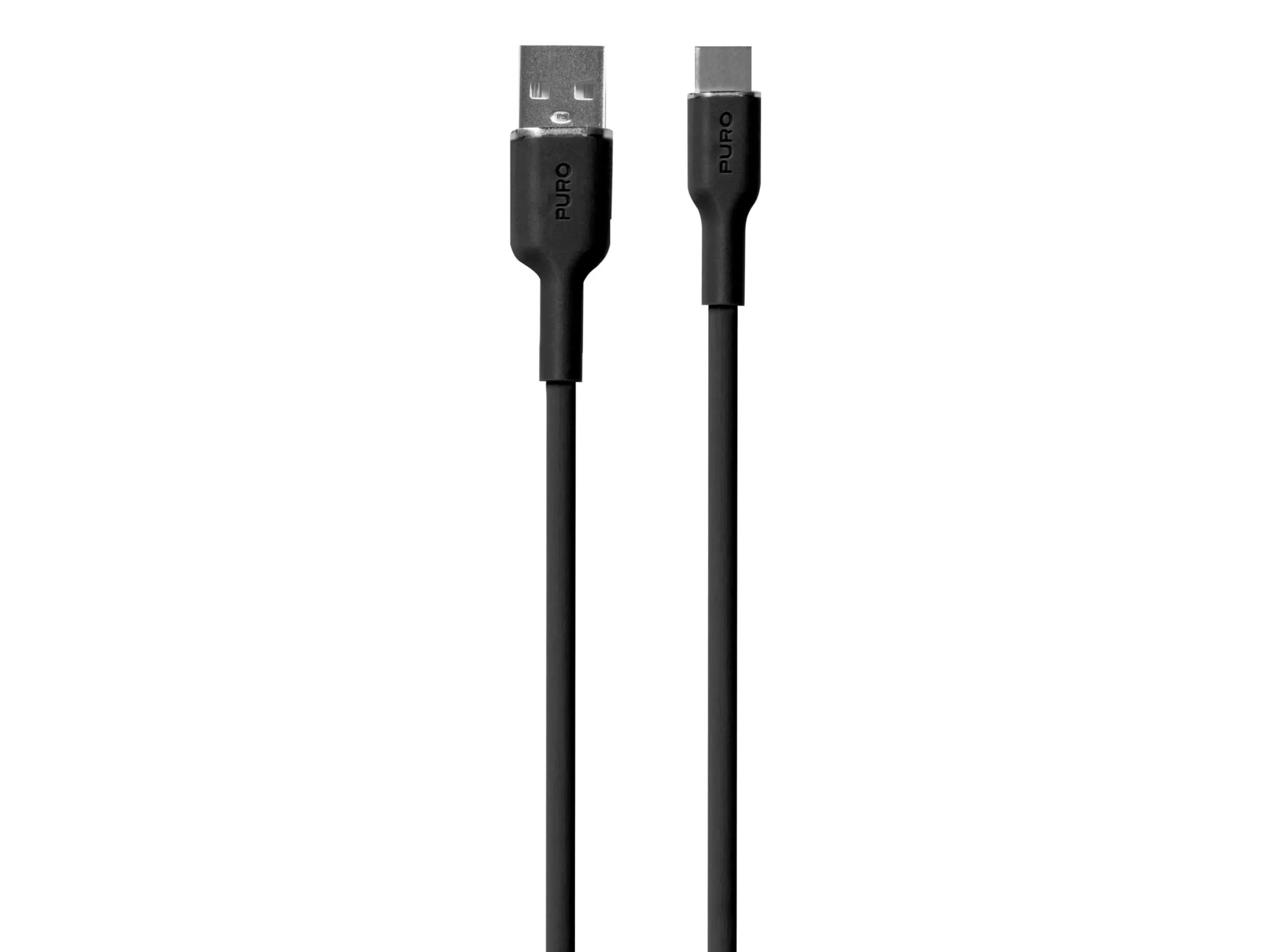 Puro USB-A - USB-C 1,5 m USB-kabel Svart (PUR675) | Datortillbehör - Kablar & adaptrar - Datakablar | GameStuff