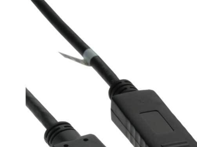 Inline Displayport Zu Hdmi Konverter Kabel, Schwarz, 3M, 3 M, Displayport, Hdmi Typ A (Standard), Stecker, Stecker, Gold
