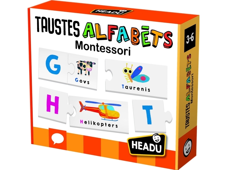 Headu Montessori Touch Abc (Auf Lettisch)