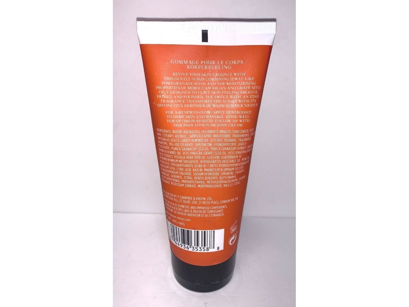 Moroccanoil Crabtree & Evelyn Pomegranate & Argan Oil Nourishing & Moisturizing Body Scrub 175 G For Women