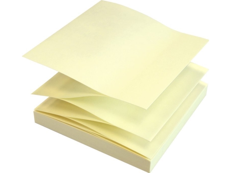 Z-notes Q-line Stick'N gul 76x76mm 12stk/pak