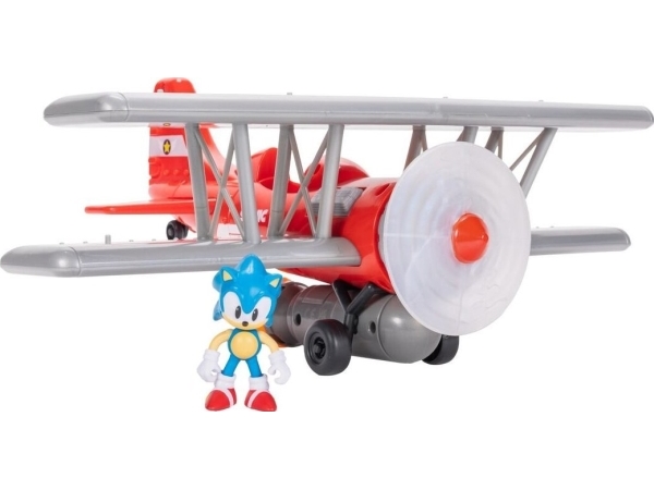 JAKKS Pacific Sonic the Hedgehog 2,5 tommer legesæt Tornado Biplane