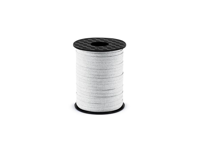 Presentband, silver glitter 225 m | Leksaker - Rollek - Kostym | GameStuff