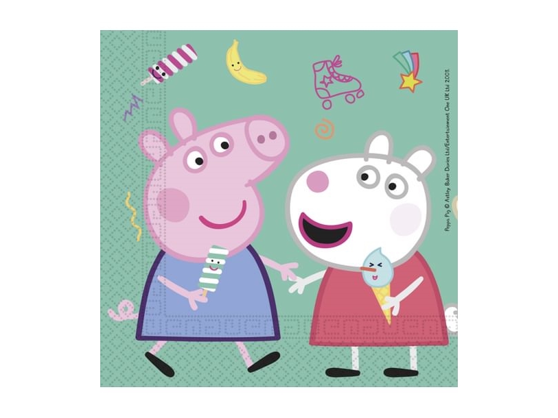 Gurli Gris servietter 20 stk. - Messy Play