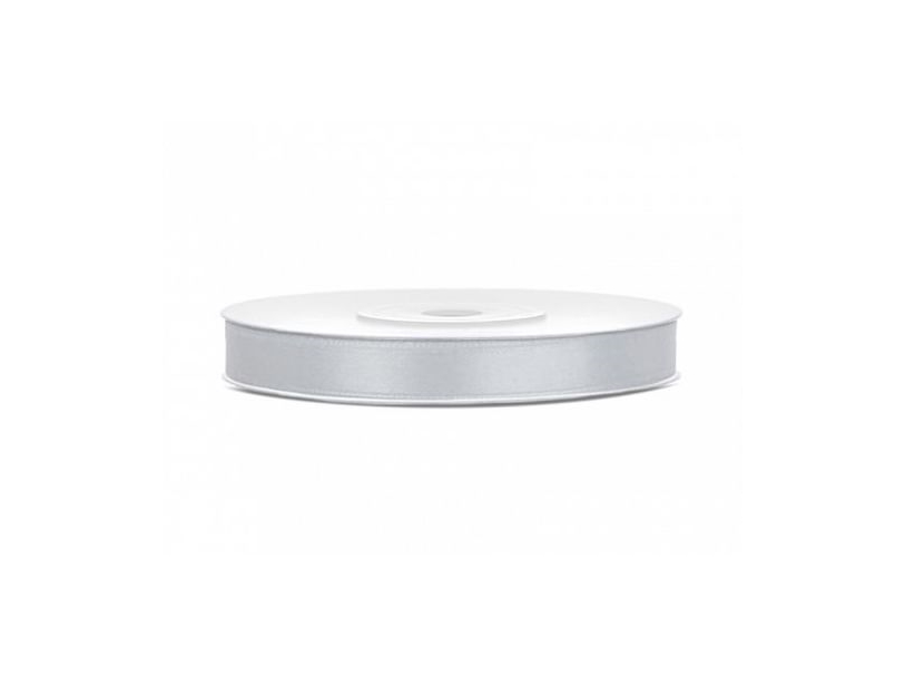 Silver satinband 6mm | Skola & Hobby - Festdekorera - Presentinslagning | GameStuff
