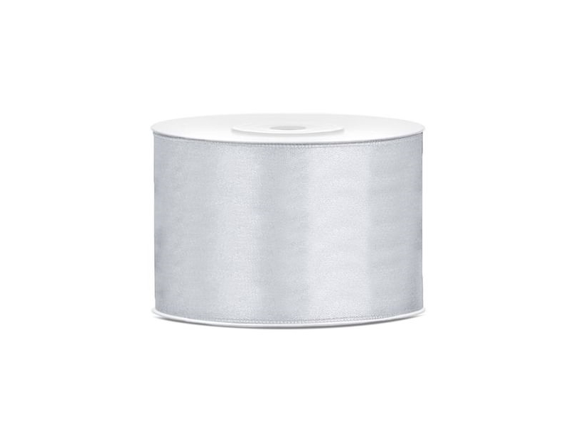 Silver satinband 50 mm | Skola & Hobby - Festdekorera - Presentinslagning | GameStuff