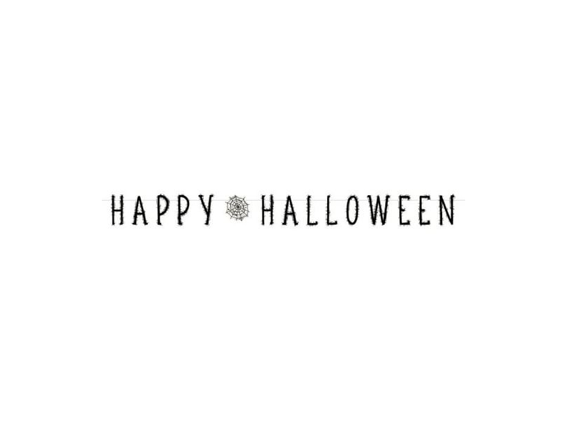 Happy Halloween bogstavbanner