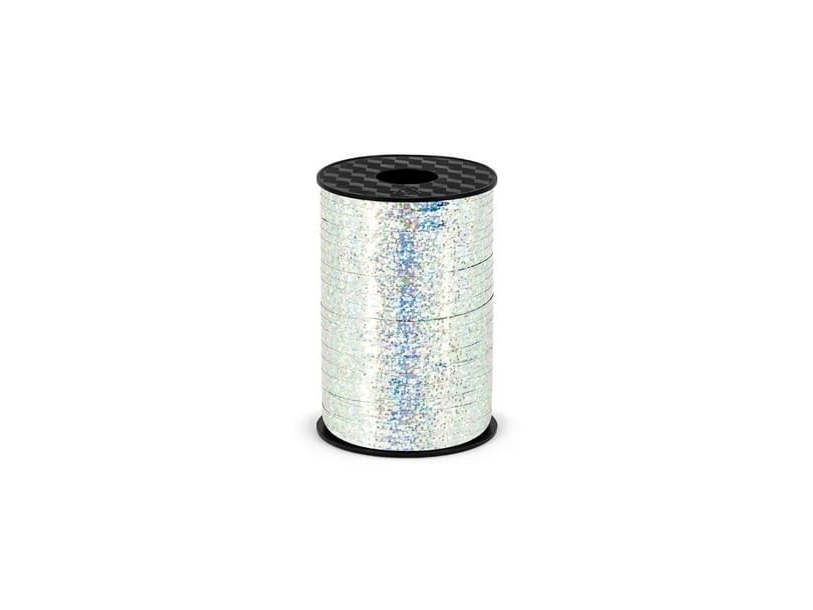 Party Deco plastband holografiskt silver, 5 mm universell | Skola & Hobby - Festdekorera - Presentinslagning | GameStuff