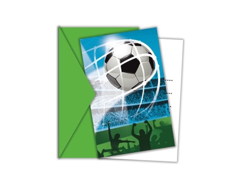 Indbydelser Fodbold - 6-pak