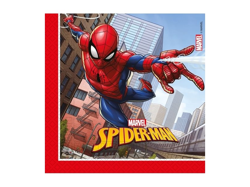 GoDan servetter i papper Spiderman 33x33 cm 20 st | Catering - Dukar & Servetter - Servetter | GameStuff