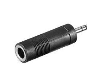 Goobay 11101, 3,5 mm, 6,35 mm, Sortera | Datortillbehör - Kablar & adaptrar - Adaptrar | GameStuff