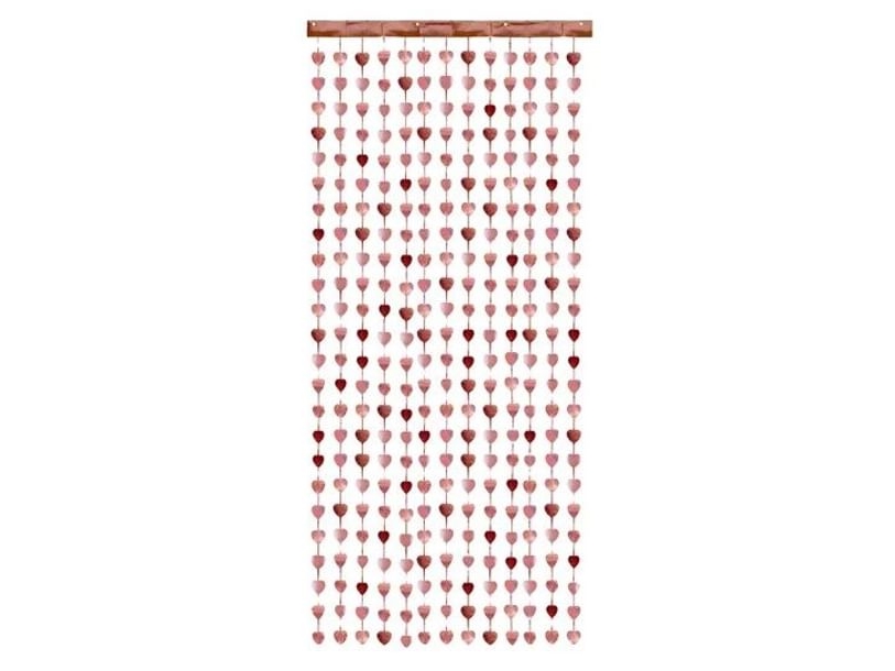 Rose Gold Hjerte Foliegardin