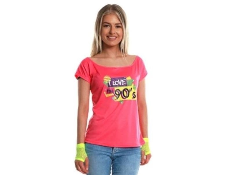 Pink 90er T Shirt