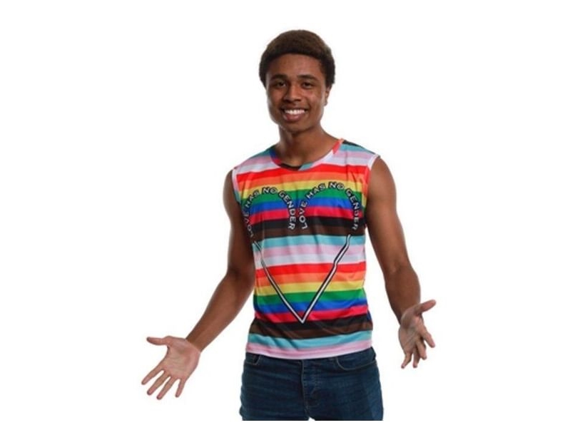 T Shirt Med Regnbågsfarger