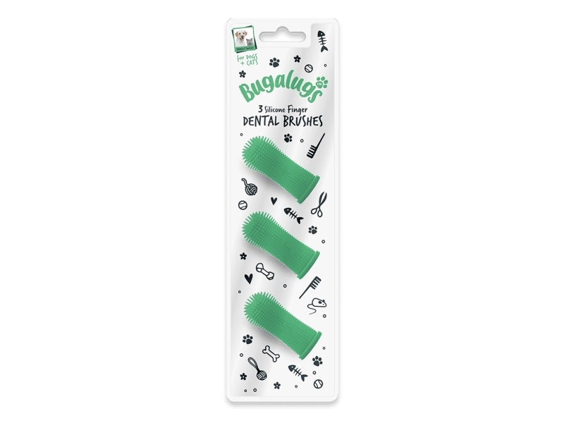 Bugalugs Fingertandbørste i Silikone 3-pack