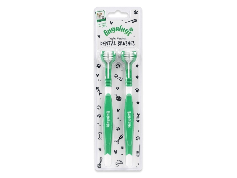 Bugalugs Trehovedet Tandbørste 2-pack