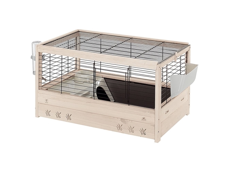 Ferplast Hamsteri- ja jyrsijähäkki FSC-puusta ARENA 80 lisävarusteineen - 82 x 52 x 45,5 cm.