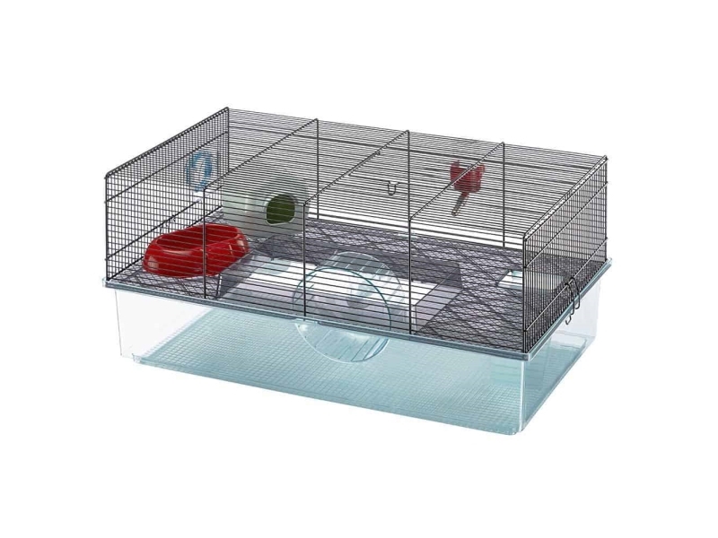 Ferplast FAVOLA Hamsterbur - Rummeligt to-etagers hjem med tilbehør