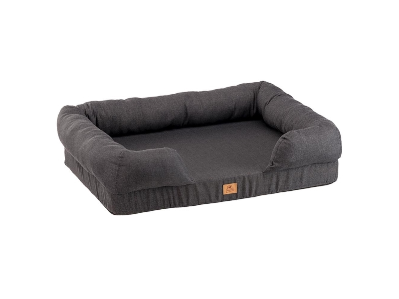 Ferplast Hundsäng, Memory foam, Tvättbar, Stor, Grå, 93 x 73 x h 22,5 cm | Sällskapsdjur - Hund - Hundens sovplats | GameStuff