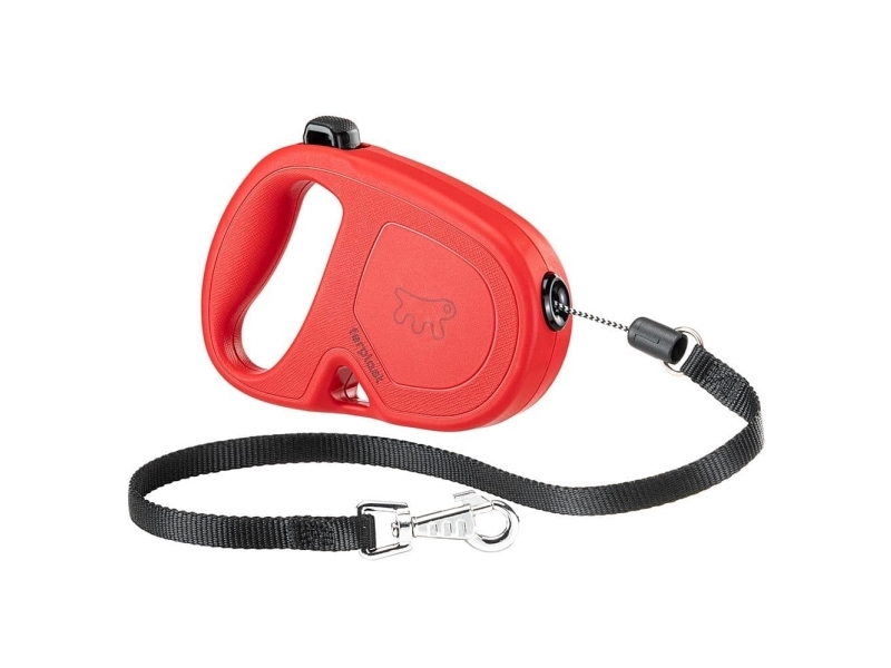 Ferplast Ausziehbare Hundeleine Flippy One, 4,5 M, Rot