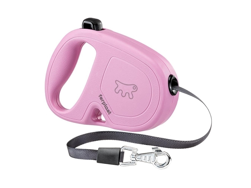 Ferplast Flippy One – Flexline Für Kleine Hunde Bis 15 Kg, 4 M Lang. Einfache Bedienung, Lila.