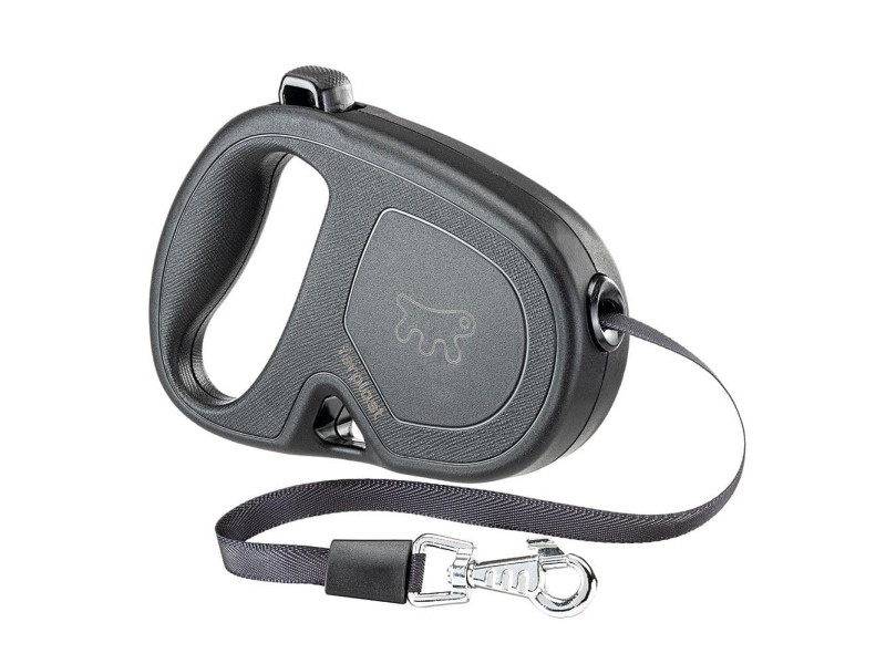 Ferplast Flexline Flippy One – Hundeleine Für Kleine Hunde Bis 15 Kg, 4 M Lang. Einfache Bedienung. Schwarz.