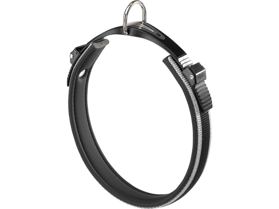 Ferplast hundehalsbånd i sølv til mellemstore hunde - M