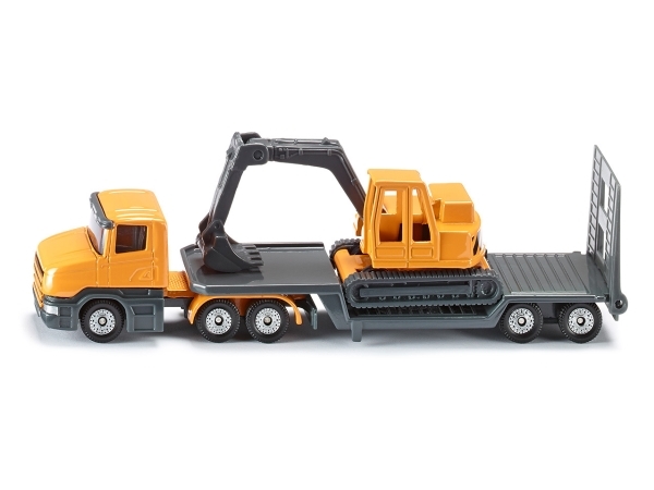 Siku Tieflader Mit Bagger, Lkw- & Schienen-Set, 3 Jahr(E), Metall, Kunststoff, Schwarz, Orange