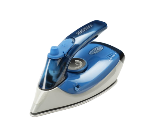 Black & Decker BXIR1000E, Ångstrykjärn, Stryksula i rostfritt stål, 20 g/min, Blå, Vit, 50 g/min, 0,04 l | Baby & barn - Barnrummet - Klädvård - Strykjärn | GameStuff