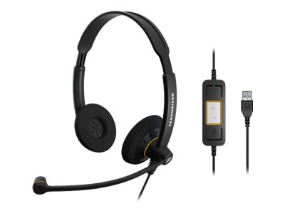 Sennheiser Epos Impact Sc 60 Usb Ml - Headset - On-Ear - Kabelgebunden - Usb - Schwarz Mit Orangefarbenen Akzenten (504547)