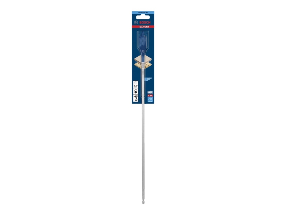 Bosch Expert SelfCut Speed - Borebit - for spånplade, blødtræ, partikeltavle - spadebit - 18 mm - sekskantet - længde: 400 mm