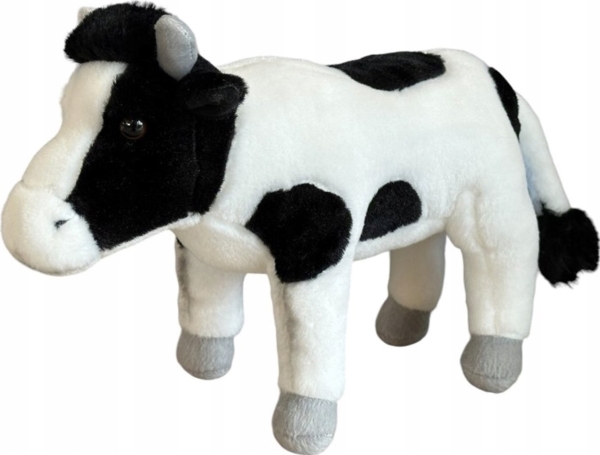 Mustavalkoinen lehmä 22cm 31075