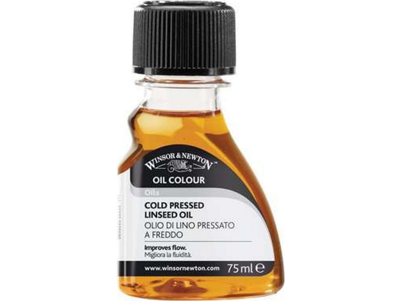 Oil additive linseed oil cold pressed 75ml V4 | Skola & Hobby - Konstmaterial - Oljefärg | GameStuff