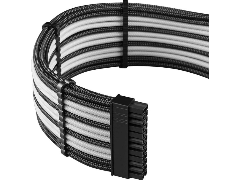 Cablemod Pro Modmesh 12Vhpwr Cable Extension Kit – Juodos Spalvos/Baltos Spalvos