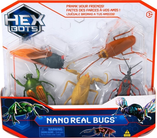 Hex Bots Interaktyvūs Nano Gyviai, 5 Vnt.