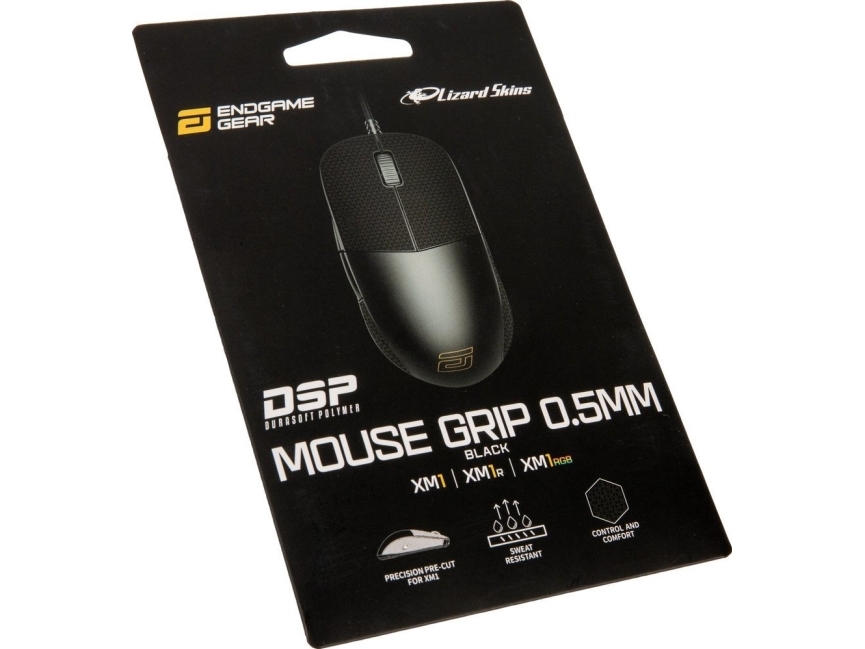 Pelė Endgame Gear Xm1 Lizard Skins Dsp Grip - Juodos Spalvos